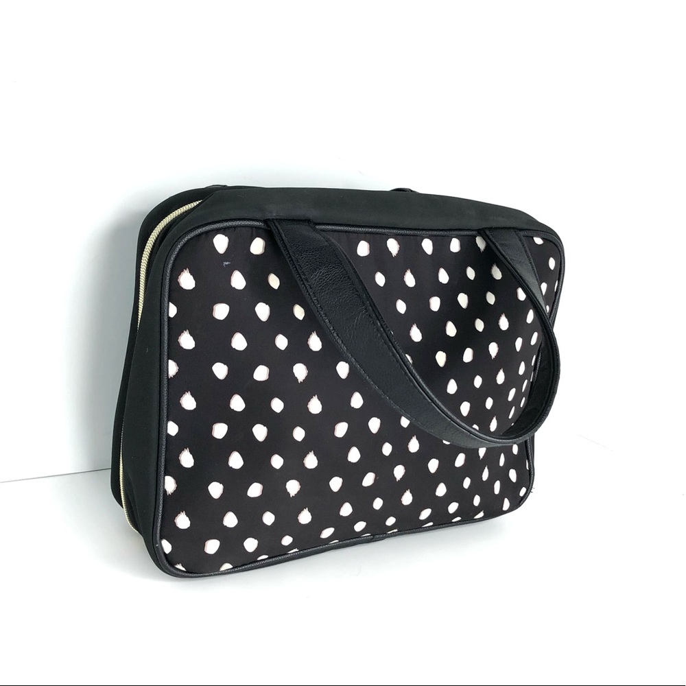 Betsey Johnson Polka Dot Teal Ribbon Bag - Picture 5 of 11